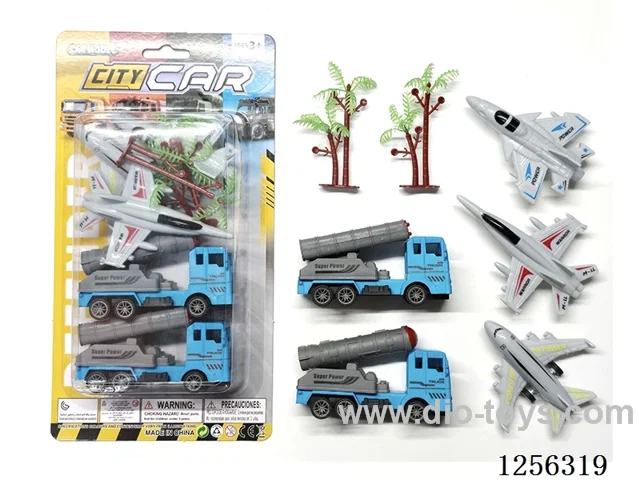 pull back SWAT Missile Vehicle + pull back Aircraft Set