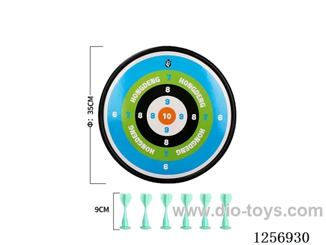 14-inch Suction Cup Dartboard with 6 Suction Cups