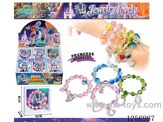 Crystal Beaded Chain Bracelet Jewelry 24PCS