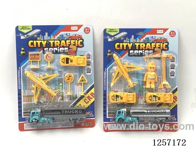 pull back City Vehicle Set (2-Model Mix)