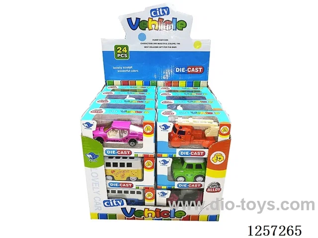 1:64 Alloy Free-Wheel Cars 14 Mixed (24PCS)