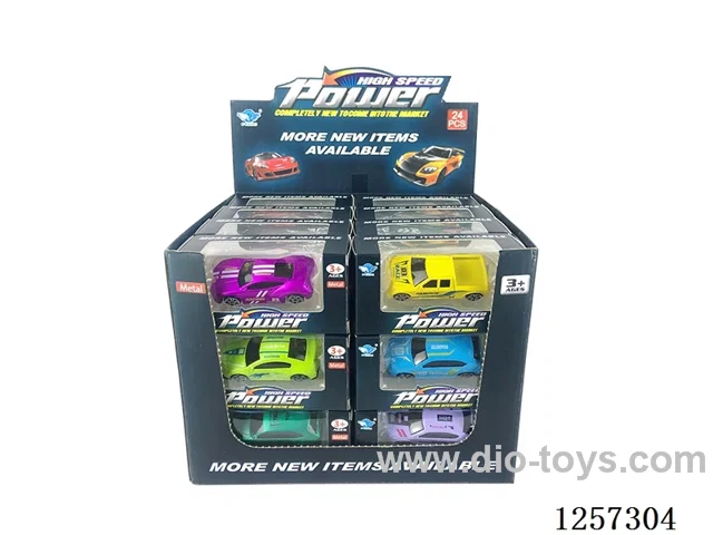 1:64 Alloy Free-Wheel Car 8 mixed (24PCS)