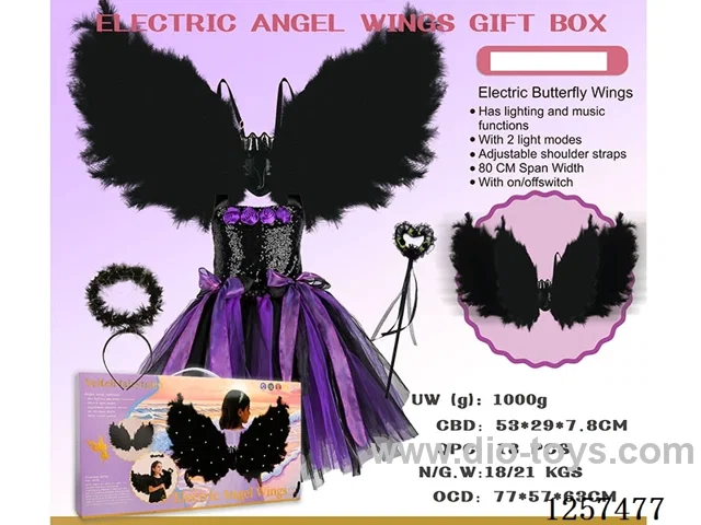 Feather Handmade Angel Wings + Dress + Headpiece