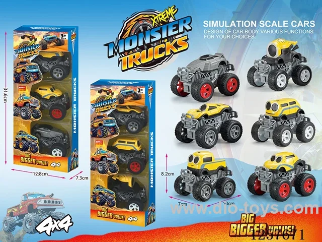 inertia alloy car(3PCS)