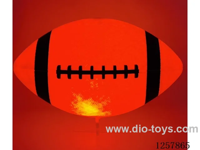 26*15.5cm Light-Up Rubber Football, Battery-Operated
