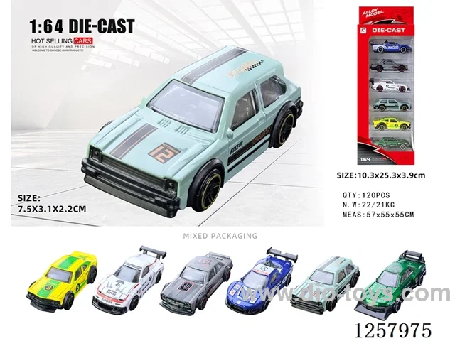 1:64 free wheel alloy car