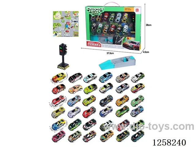 Iron sheet pull back racing car