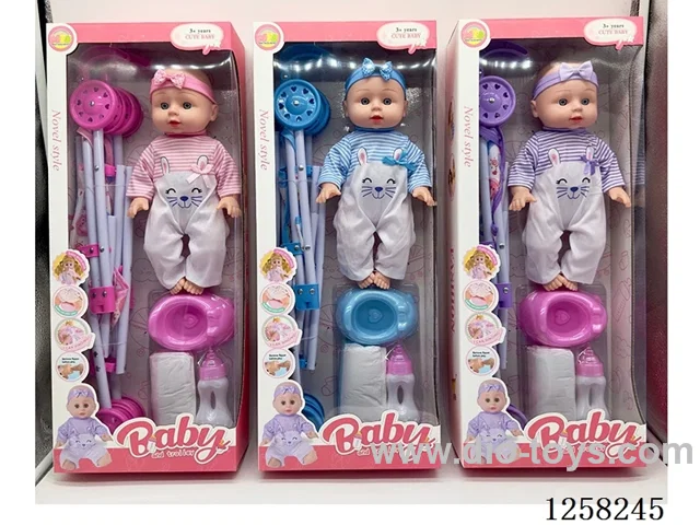 Cart+14 Inch doll with 4 IC/Drinking/ Urine
