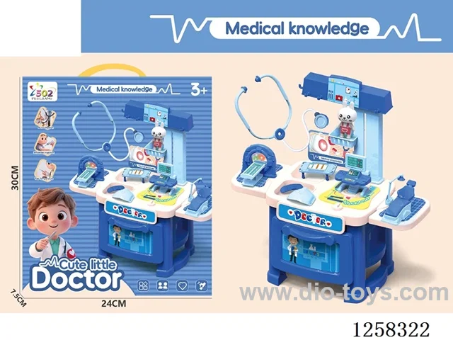 Small medical equipment table with light