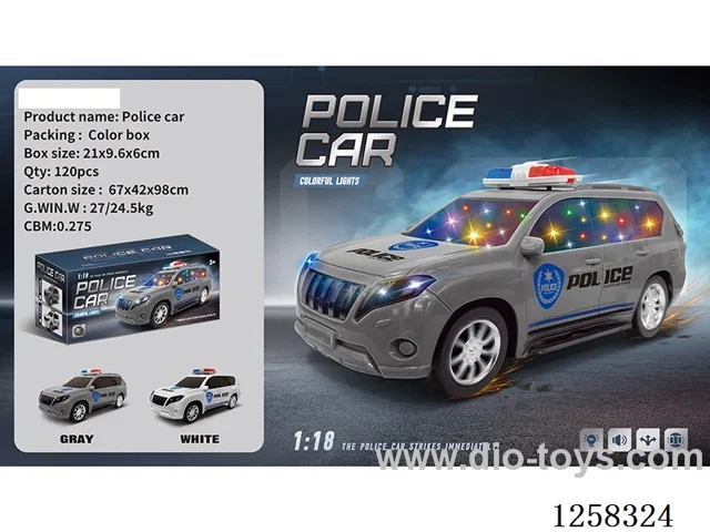 B/O universal police car W L/M