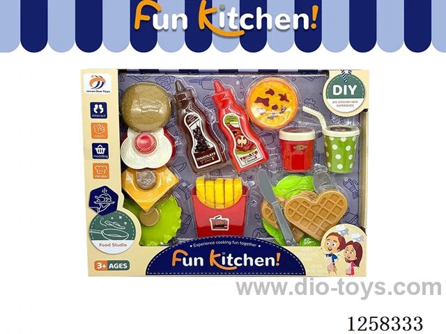 Burger and French Fries Food Set