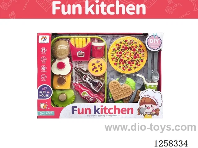 Burger and French Fries Food Set