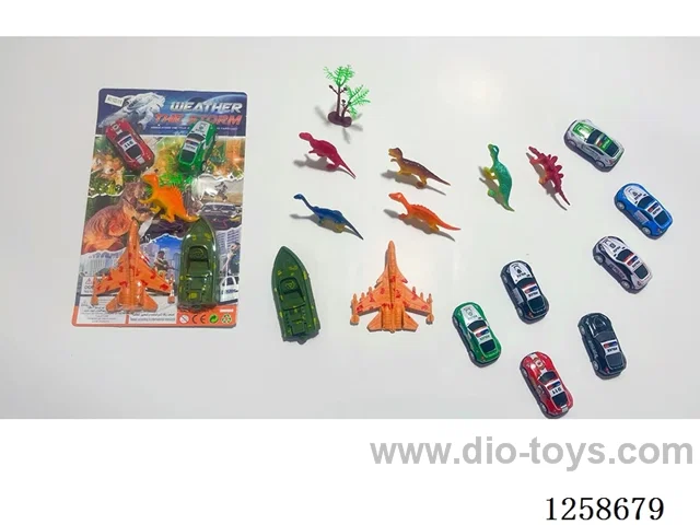 pull back Tin Toy Car Set
