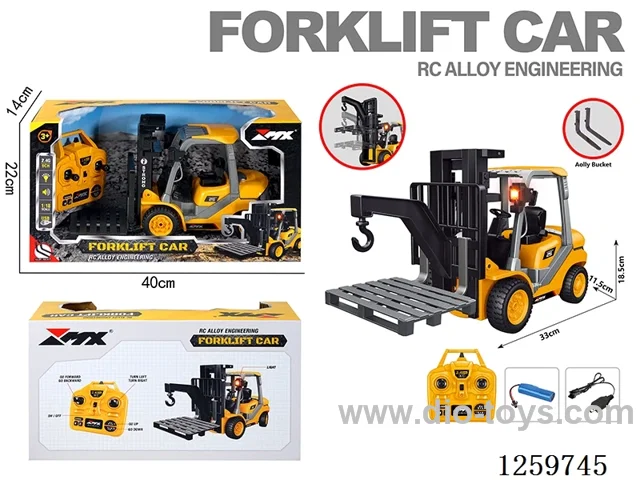 1:18 9ch RC Alloy Forklift 2.4G included battery