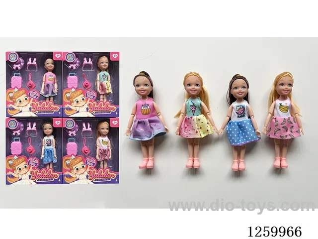 5 inch solid-body Jointed doll /4 mixed