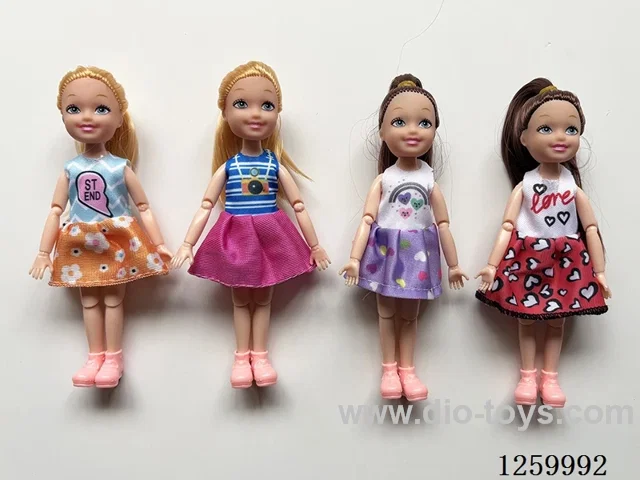 5 inch solid-body Jointed doll /4 mixed