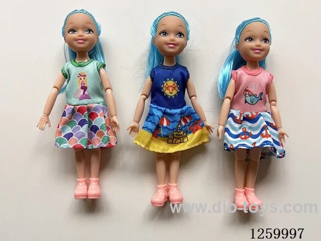 5 inch solid-body Jointed doll /3 mixed