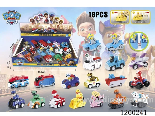Pull Back car set 18 types