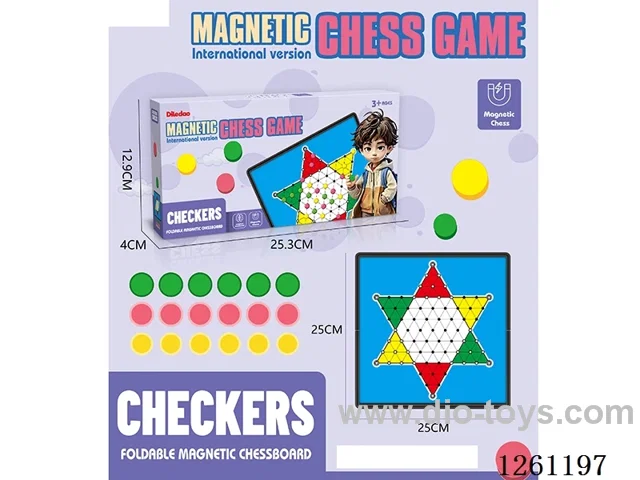 25CM Foldable Magnetic Checkers