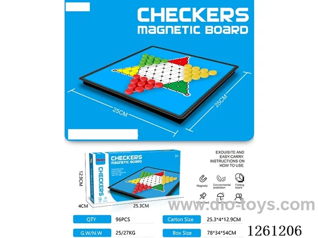 25CM Foldable Magnetic Checkers