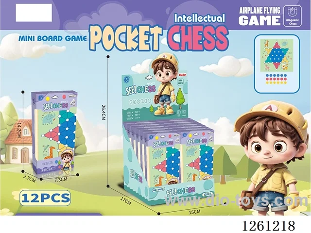 Magnetic Folding Checkers 12PCS