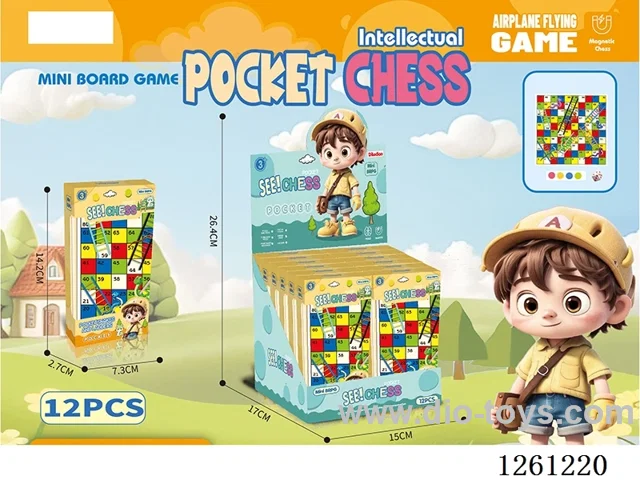 Magnetic Folding Snakes and Ladders 12PCS