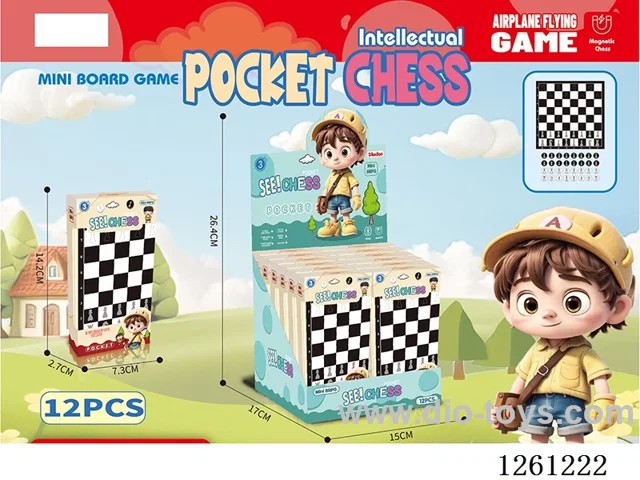Magnetic Folding International Chess 12PCS