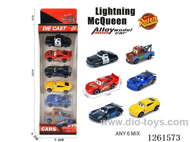 1:64 free wheel alloy car 6CPS