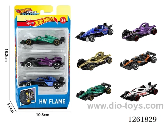 1:64 free wheel alloy car 3PCS