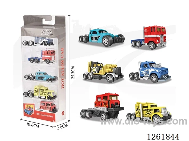 1:64 free wheel alloy car 5PCS
