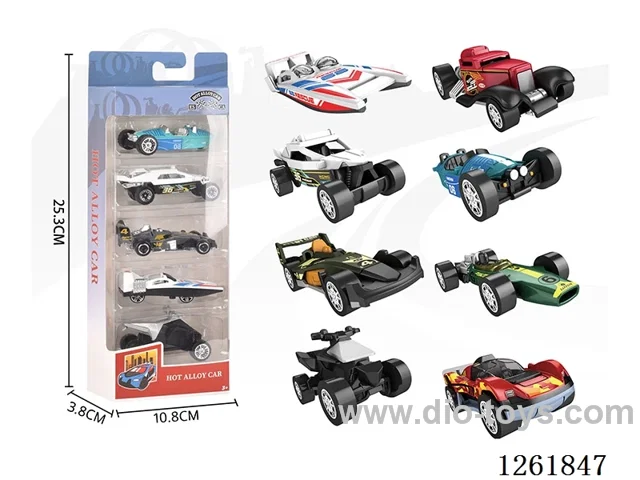 1:64 free wheel alloy car 5PCS