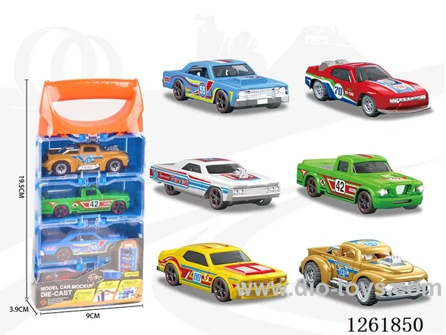 1:64 free wheel alloy car 4PCS