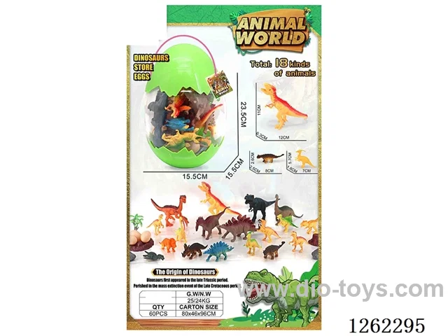 18PCS dinosaur