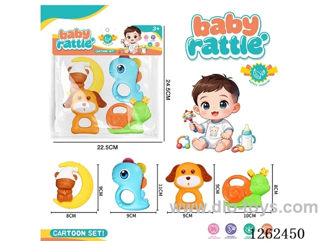 4PCS Rattle Teether