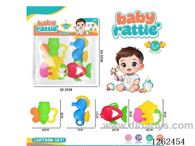 4PCS Rattle Teether