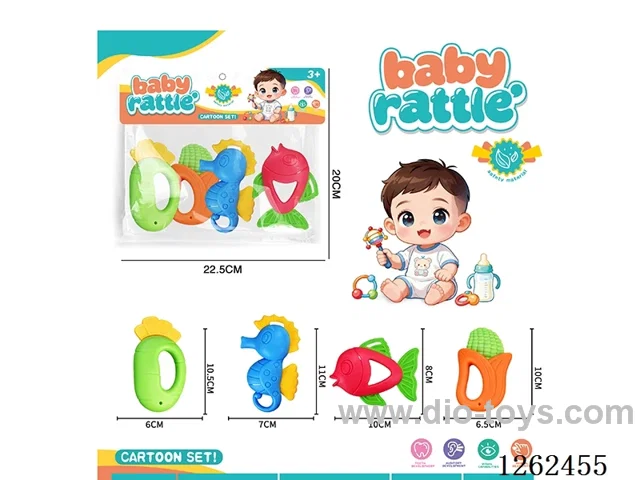 4PCS Rattle Teether