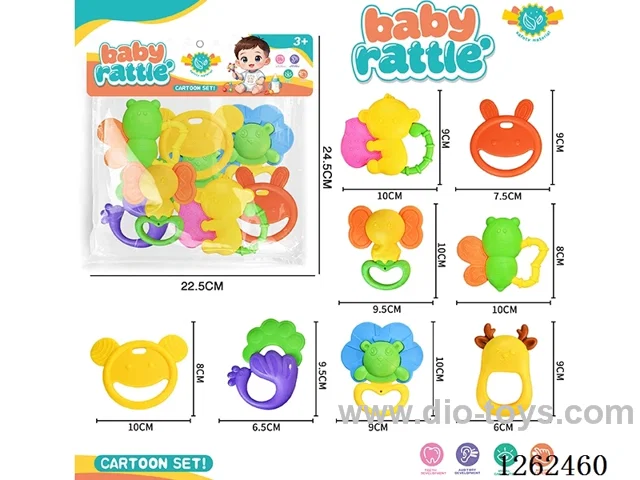 8PCS Rattle Teether