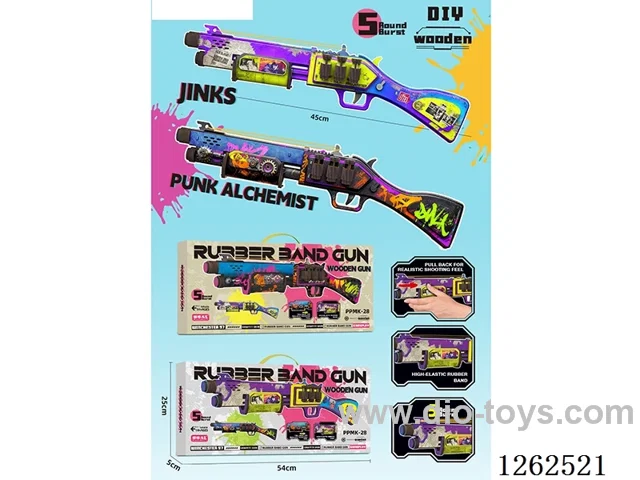 Rubber Band Wooden Gun