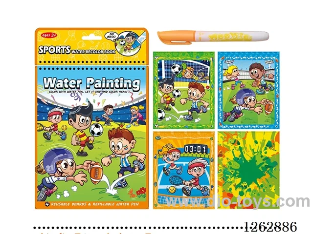【Sports Kid】Water-Paint Picture Book