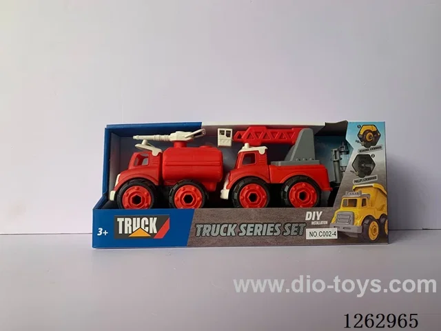 DIY free wheel Fire Disassembly and Assembly Vehicle Set
