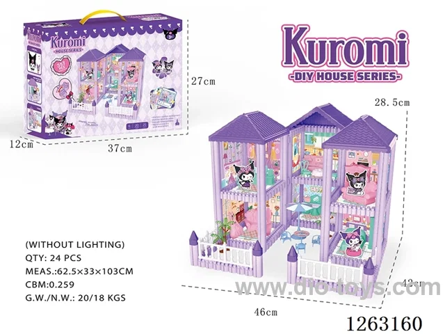 DIY Puzzle Assembly Building Blocks Kulomi Villa 6 Rooms 357PCS (without lights)