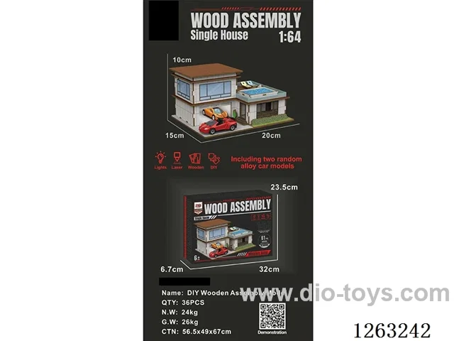 DIY Wooden Assembly Villa Model (CPC)