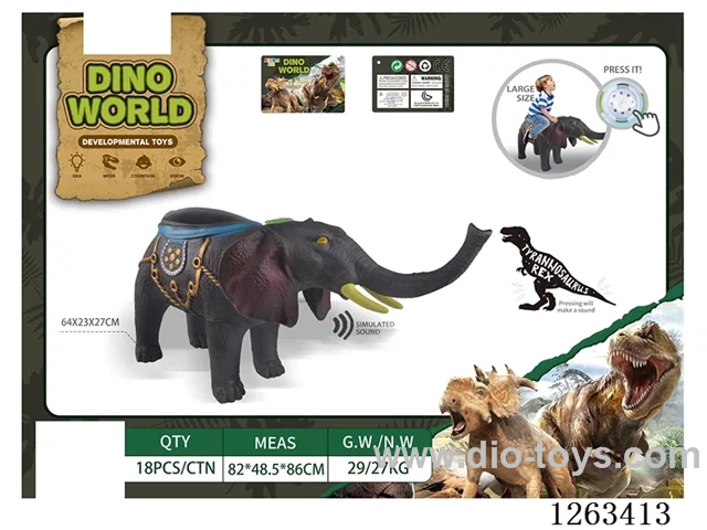 Simulated enamel dinosaur