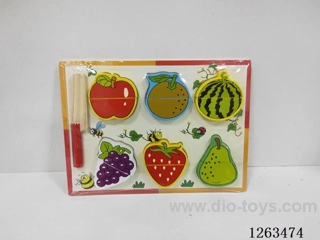 Wooden cutting fruits (large)