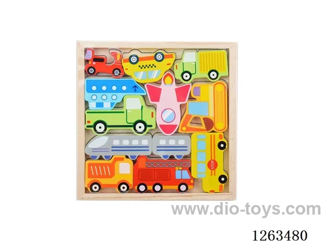 Wooden box traffic balance beam