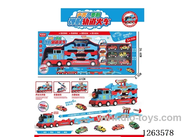 Sound & Light Transforming Launch Track Train