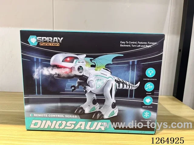 2.4G RC dinosaur W L/M/spray included battery