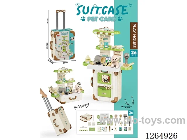 3-in-1 Pet Storage Trolley 26PCS