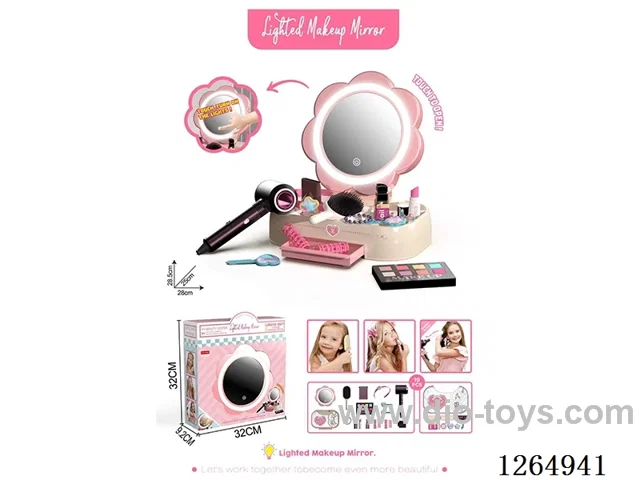 Flower-Shaped Makeup Mirror (not included battery) 19PCS