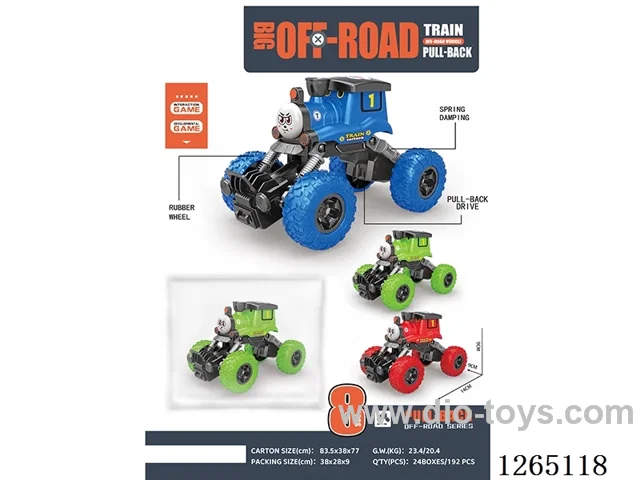 Dual-pull back vehicle 3 colors
